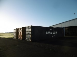 Containers in the Ardmore sun